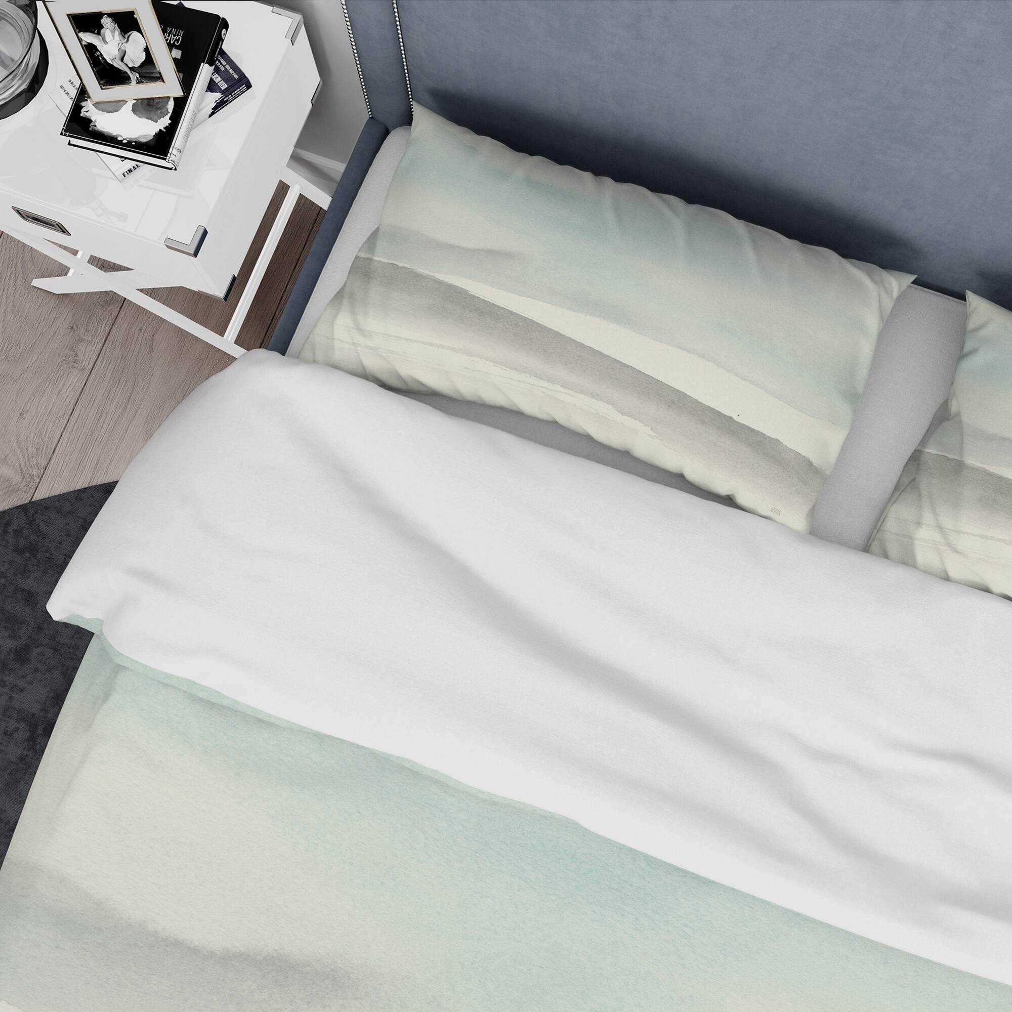 Designart 'minimal geometric Zen I' Geometric Bedding Set